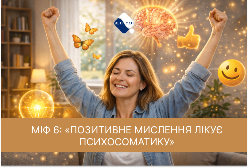Міф 6: «Позитивне мислення лікує психосоматику»
