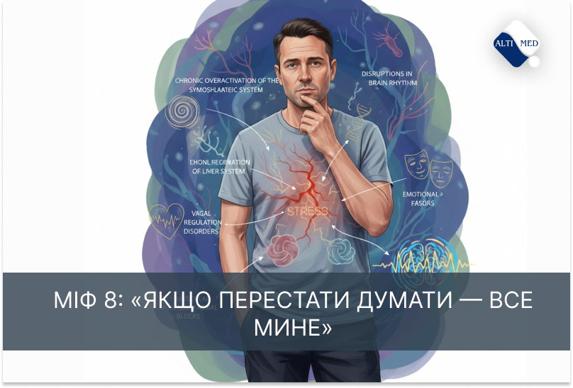 Міф 8: «Якщо перестати думати — все мине»